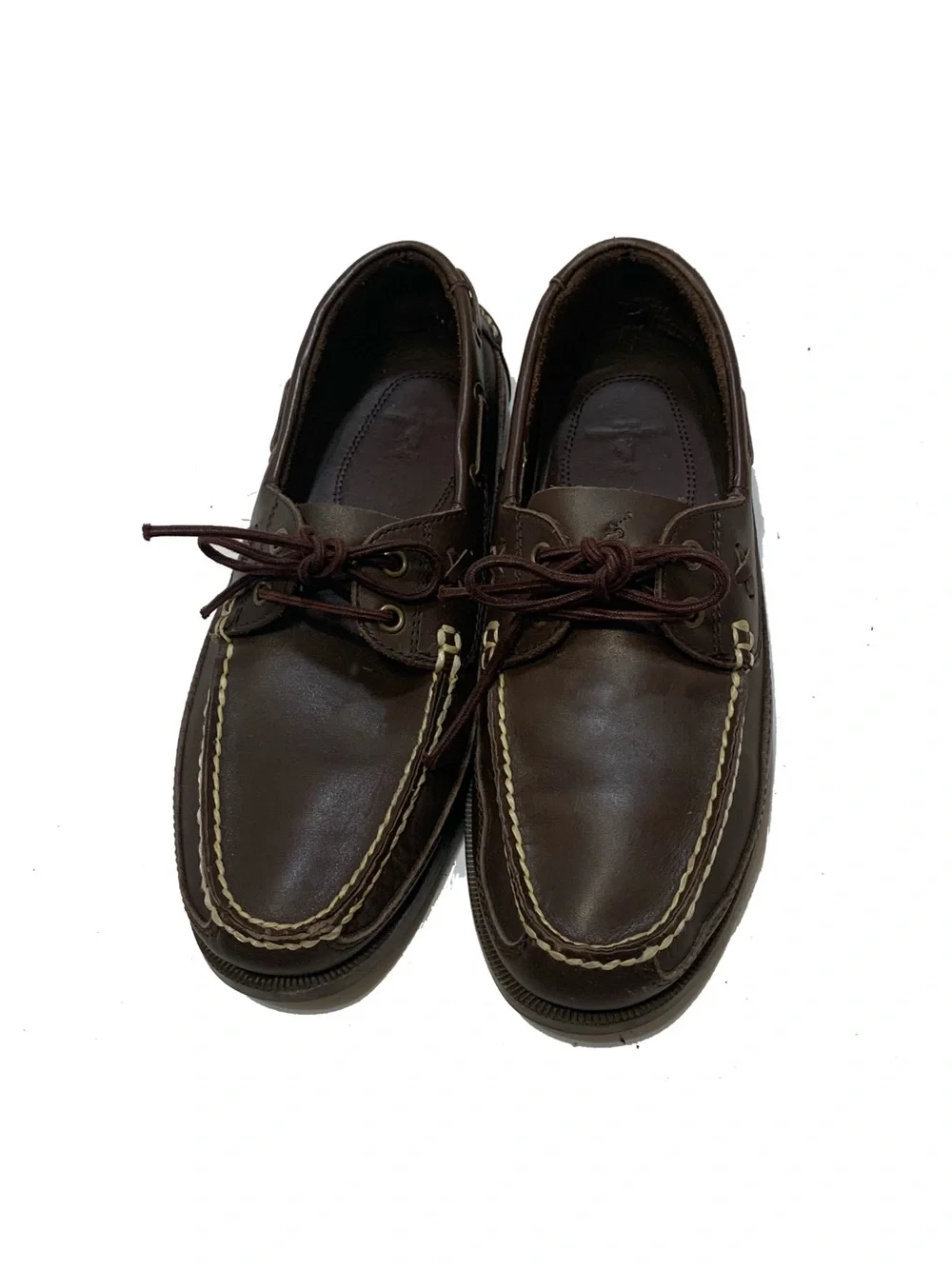 Polo Ralph Lauren Men's Brown Leather Boat Shoes
